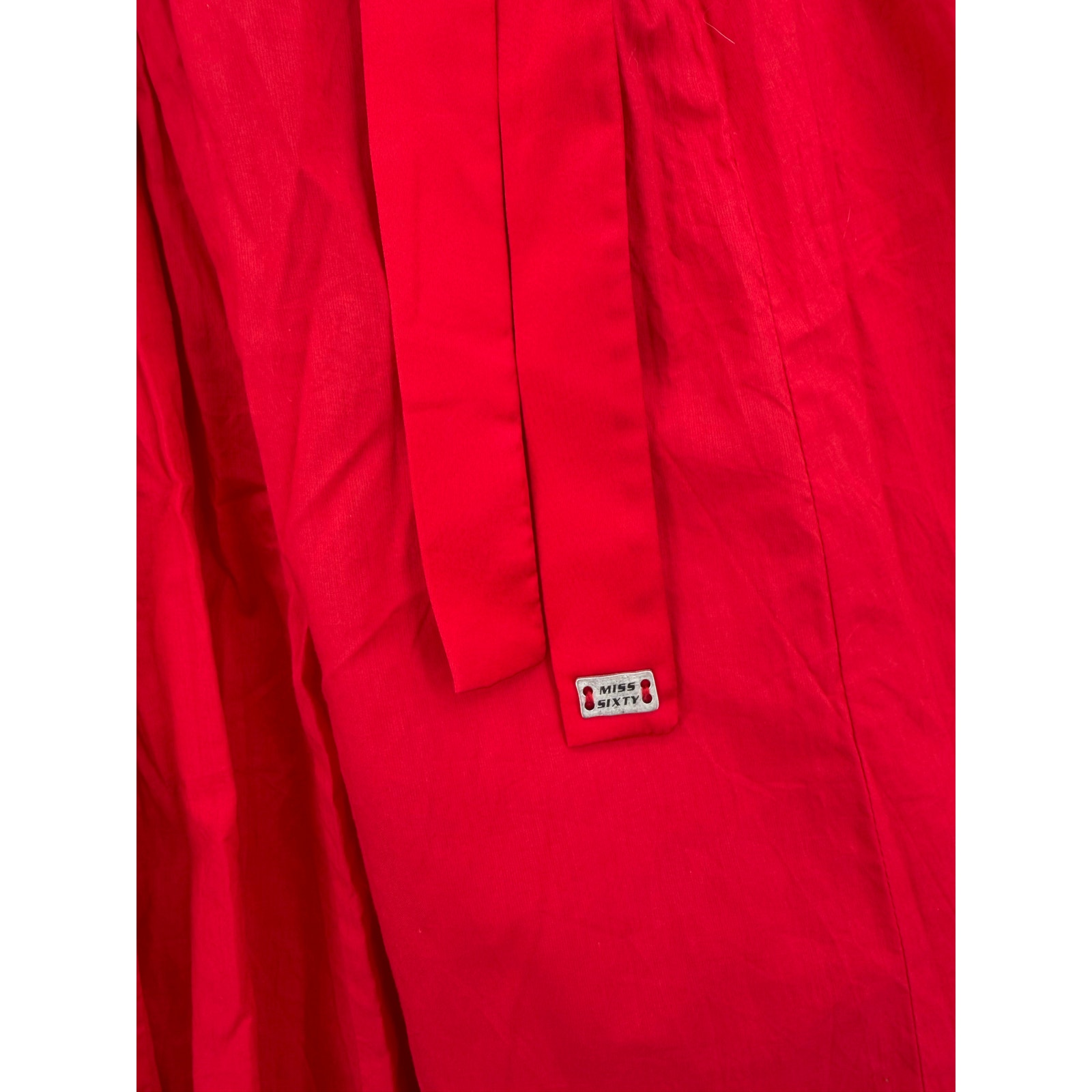 Nwt Miss Sixty Red Strappy Banya Mini Dress Y2k 2000's Size Small — image 2 of 8